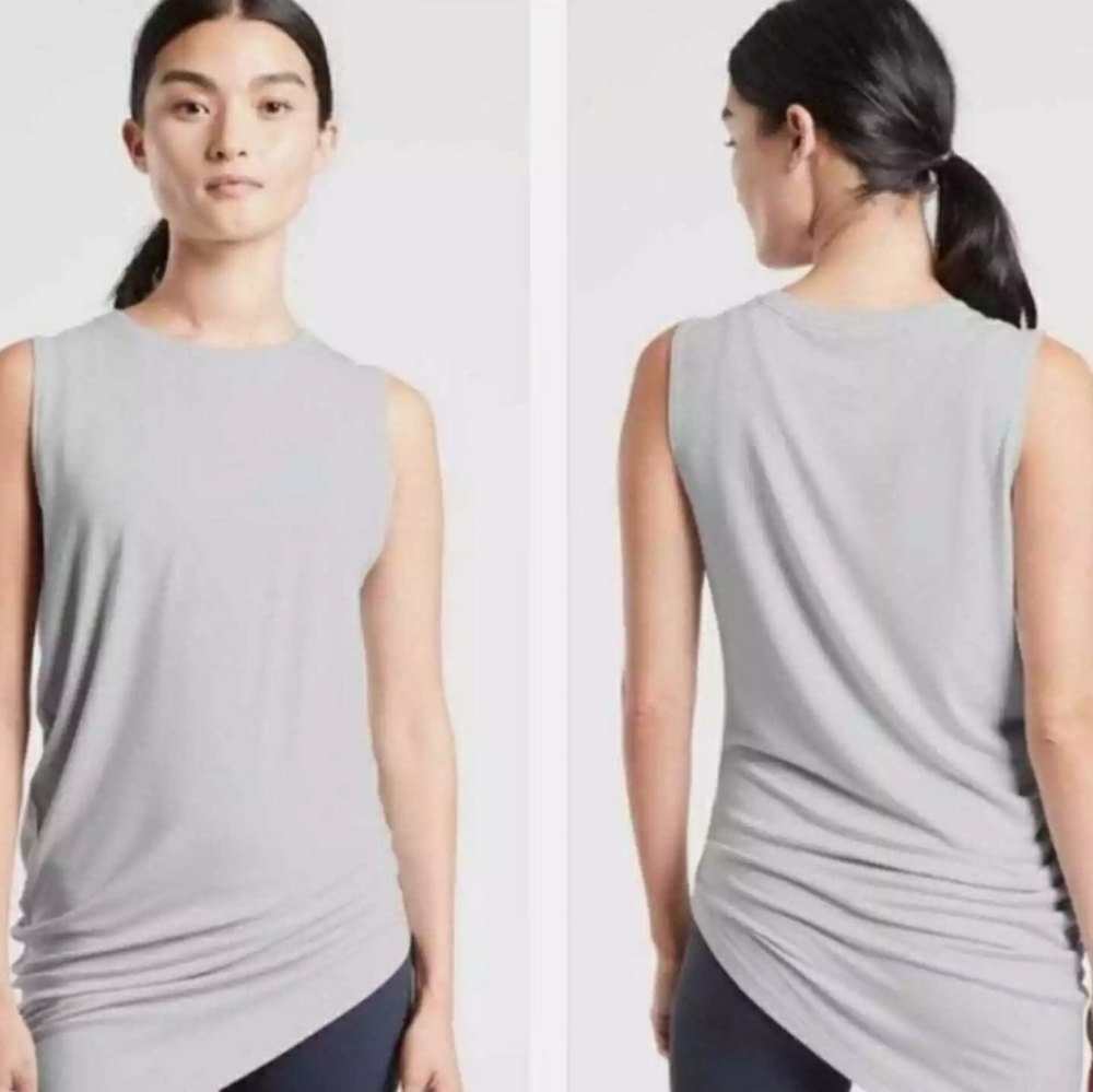 ATHLETA Cloudlight Restore Tank Top, Asymmetrical, in Glacier Blue, Size S